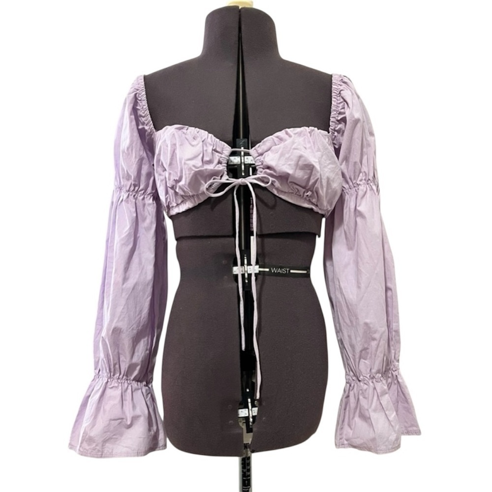 Princess Polly Raeana Long Sleeve Top Lilac US Size 2